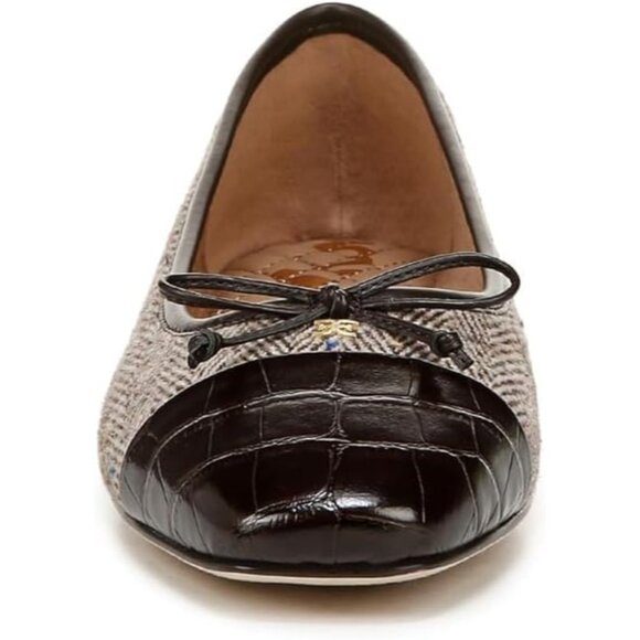 Sam Edelman Womens Houndstooth Synthetic Pull-On Rounded Toe Marley Ballet Flat - Picture 7 of 7